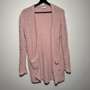 No Boundaries Pink Cardigan Sweater size L